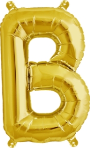 Picture of Foil Balloon Letter B gold 40cm