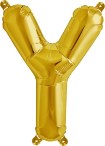 Picture of Foil Balloon Letter Y gold 40cm