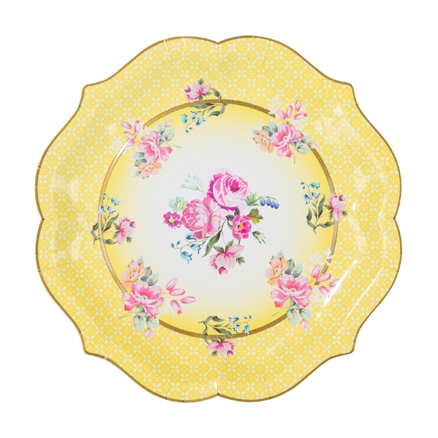 Picture of Paper serving Plates (30cm) - Tea time (4pcs)