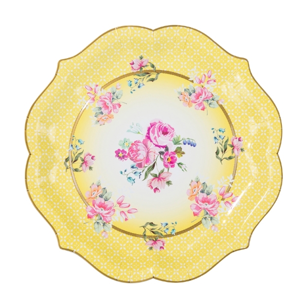 Picture of Paper serving Plates (30cm) - Tea time (4pcs)