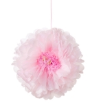 Picture of Blush Flower Pom Poms (set 3)