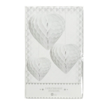 Picture of White Honeycomb Hearts (set 3)