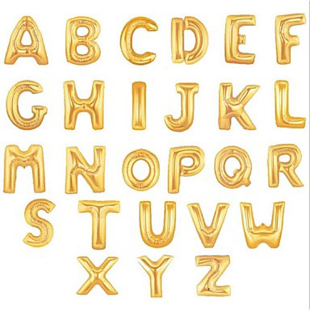 Picture of Foil Balloons Letters Gold (90cm)