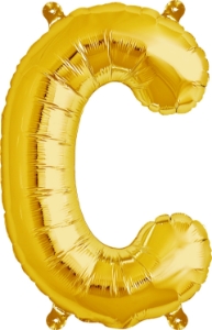 Picture of Foil Balloon Letter C gold 86 cm