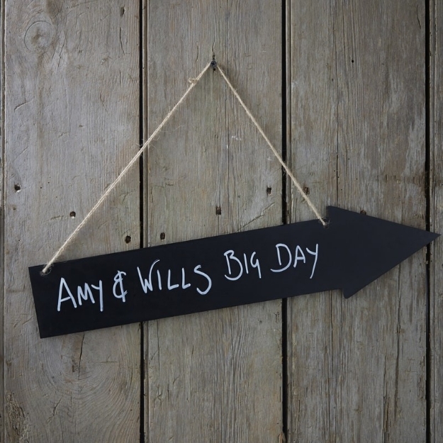 Picture of Wooden Chalkboard Arrow 