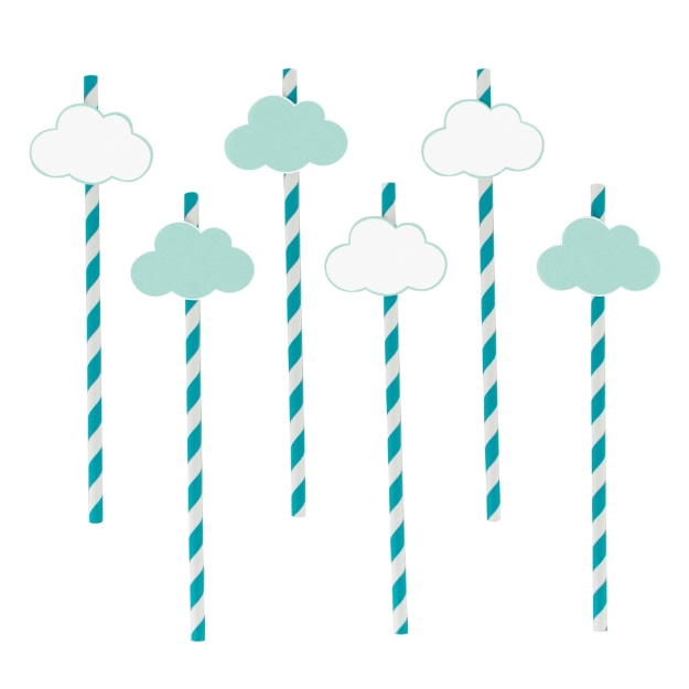 Picture of Paper Straws-Clouds (12pc.)