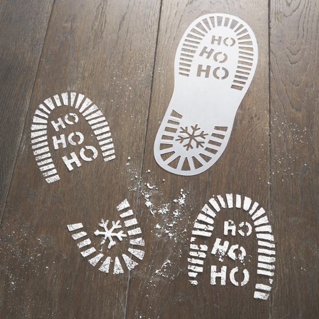 Picture of Santa Foot Print Stencils - Santa & Friends