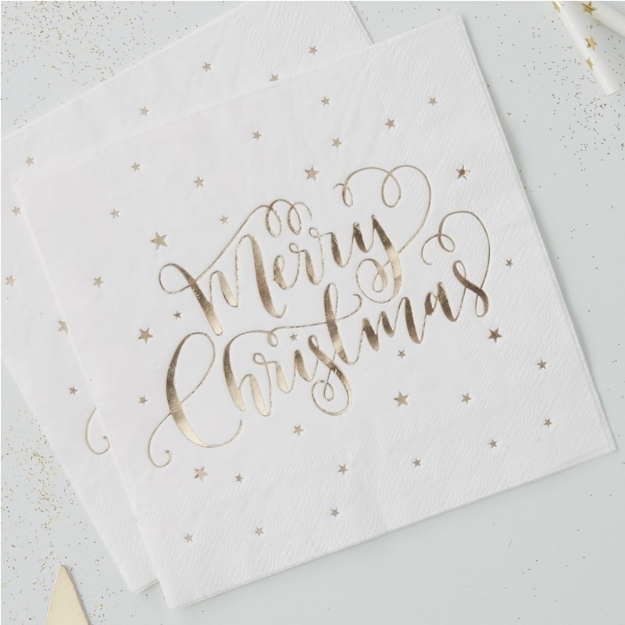 Picture of Paper napkins - Merry Christmas 