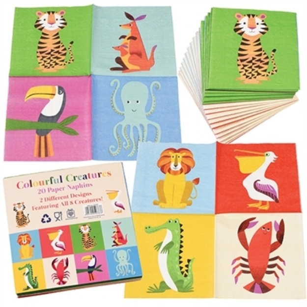 Picture of Napkins - Colourful Creatures