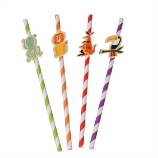 Picture of Paper straws colourful cretaures (4pc.)