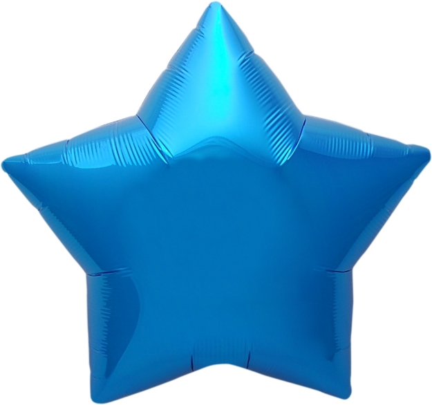 Picture of Foil balloon star - Blue (45cm)