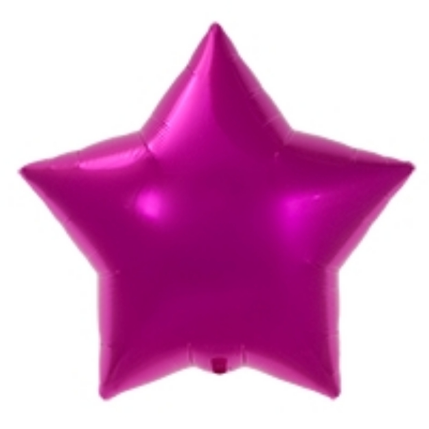 Picture of Foil balloon star - Magenta (56cm)