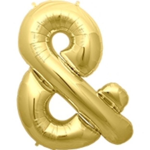 Μπαλόνι σύμβολο & χρυσό 40εκ.