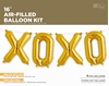 Picture of Foil Balloons Kit XOXO gold