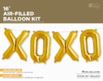 Picture of Foil Balloons Kit XOXO gold