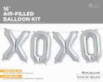 Picture of Foil Balloons Kit XOXO silver