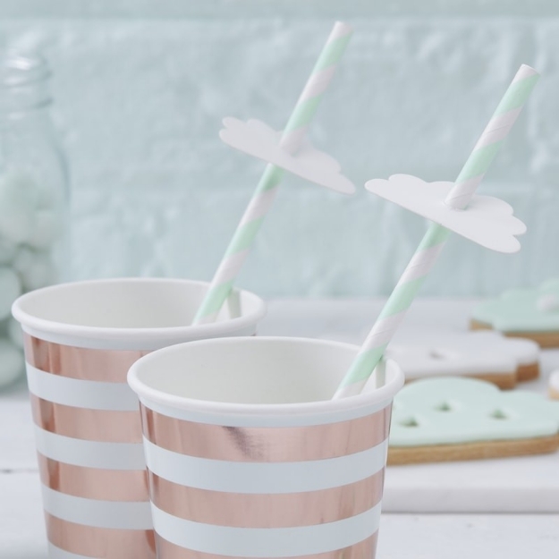 Picture of Hello World-Cloud Paper Straws (16pc.)