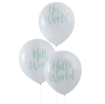  Σετ μπαλόνια-Hello World  (10τμχ)