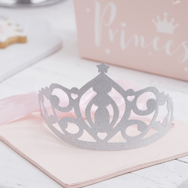 Picture of Princess-Silver Glitter Tiaras