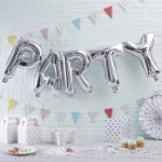 Picture of Foil Balloons Kit PARTY silver