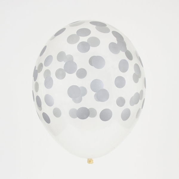 Picture of Balloons-confetti silver