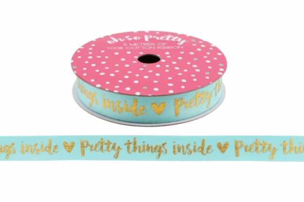 Picture of "Pretty things inside"  5m ribbon