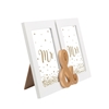 Picture of Mr & Mrs gold double photo frame