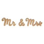 Picture of Mr & Mrs gold standing letters