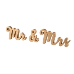 Ξύλινα Γράμματα Mr&Mrs  σε χρυσό