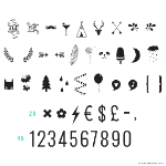 Picture of Lightbox symbol set-numbers & symbols