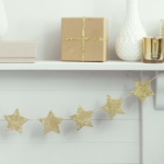 Picture of Gold Glitter Star Wooden Bunting 