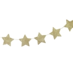 Picture of Gold Glitter Star Wooden Bunting 