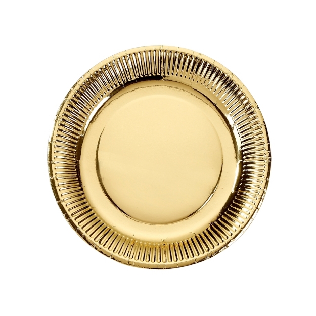 Picture of  Gold Paper Plates (23cm)