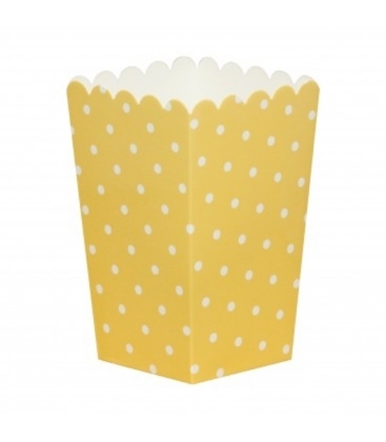 Picture of Pop corn boxes yellow dots