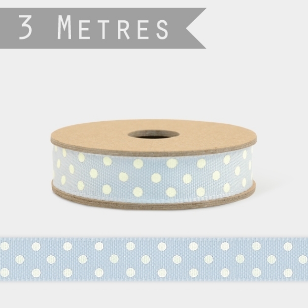 Picture of Dotty Ribbon light blue 3m