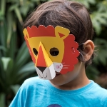 3D χάρτινες μάσκες για πάρτι - Ζωάκια (σετ 4)