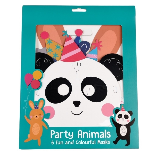 Picture of Party animal face masks (pack of 6)