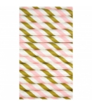 Picture of 25 Pink & Gold Paper straws 