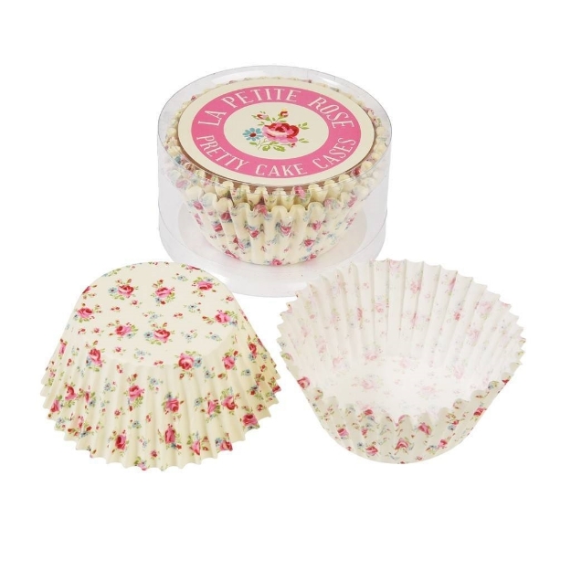 Picture of 50 La Petite Rose Cake Cases