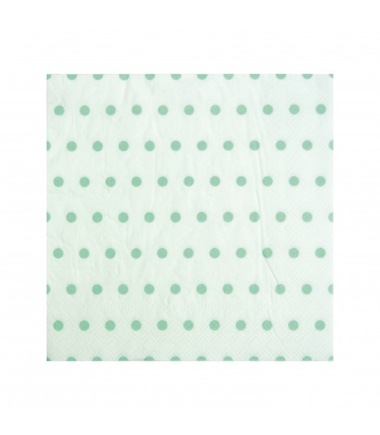 Picture of Paper napkins mint dots