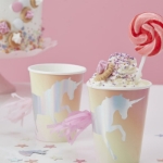 Picture of Iredescent Foiled Unicorn Paper Cups