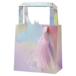 Picture of Iridescent Foiled Unicorn Tassel Party Bag