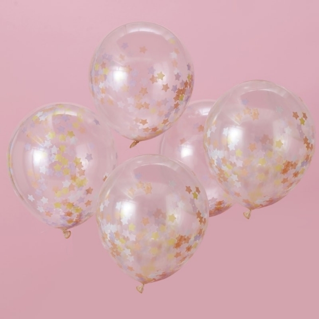 Picture of Star Confetti Filled Balloons