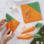 Picture of Paper napkins - Carrot 