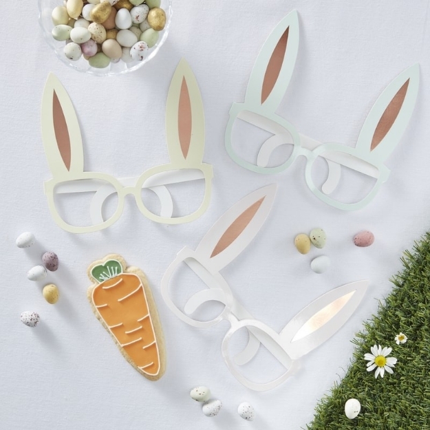 Picture of Rose Gold Foiled Fun Glasses - Bunny Ears