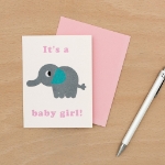 Κάρτα ευχών- It's a Baby Girl