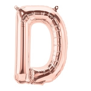 Picture of Foil Balloon Letter D rose gold 40cm