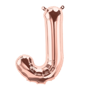 Picture of Foil Balloon Letter J rose gold 40cm