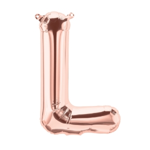 Picture of Foil Balloon Letter L rose gold 40cm