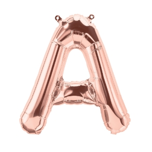 Picture of Foil Balloon Letter A rose gold 83cm